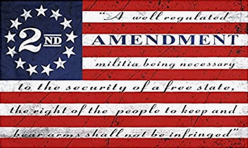 [Second Amendment flag]